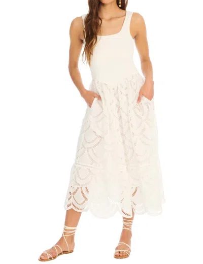 Allison New York Giselle Midi Dress In White