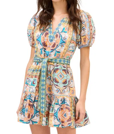 Allison New York Isabella Dress In Geometric In Multi