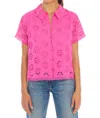 Allison New York Ivy Top In Hot Pink In Pink