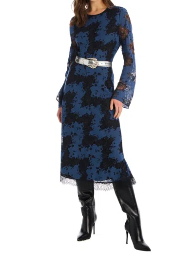 Allison New York Jessie Midi Skirt In Blue/black