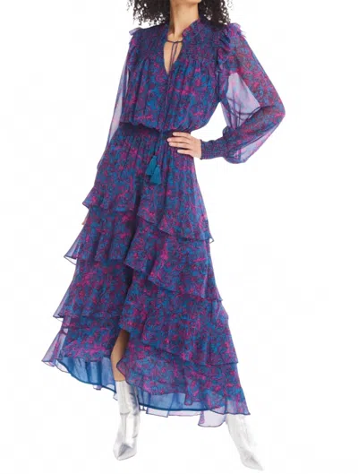 Allison New York Joleen Maxi Dress In Botanical Swirl In Multi