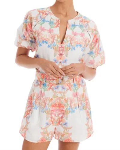 ALLISON NEW YORK JOSEPHINE TOP IN FLORAL ARCHES
