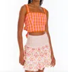 Allison New York Juliet Crop Top In Orange In Orange
