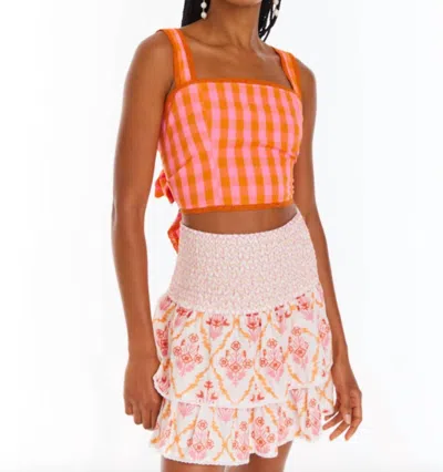 Allison New York Juliet Crop Top In Orange