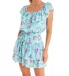 Allison New York Kaia Top In Watercolor Blooms In Blue