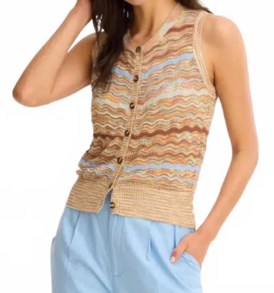 Allison New York Kya Sweter Vest In 526s40118 In Multi