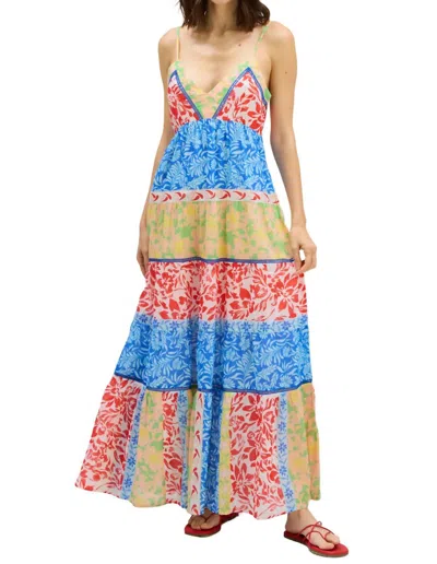Allison New York Liam Maxi Dress In Mixed Print In Multi