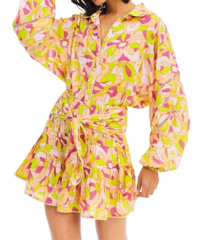 Allison New York Lilian Blouse In Tropical Flowers In Multi