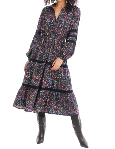 Allison New York Lulu Midi Dress In Ditsy Floral In Multi