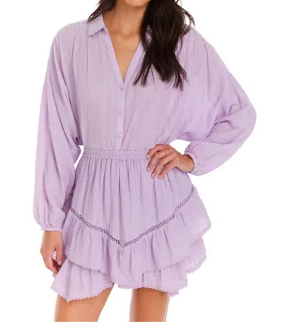 Allison New York Maggie Mini Skirt In Lilac In Blue