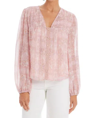 Allison New York Marigold Top In Blush Kaleidoscope In Neutral