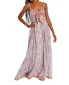 Allison New York Martina Maxi Dress In Blue Coral Floral In Multi