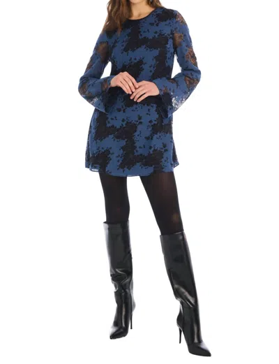 Allison New York Melody Mini Dress In Blue/black In Multi