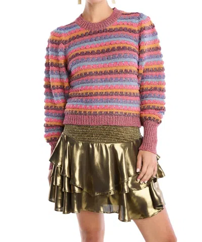 Allison New York Metallic Adele Sweater In Pink