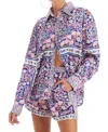 Allison New York Mia Shirt In Floral Scarf In Multi
