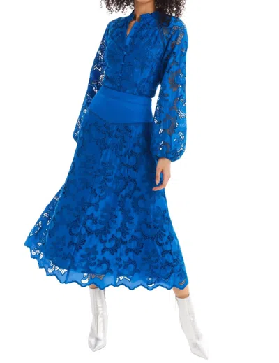 Allison New York Mila Midi Skirt In Cobalt In Multi