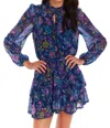 Allison New York Monica Blouse In Bohemian Floral Navy In Multi
