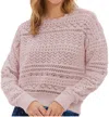 Allison New York Monroe Sweater In Blush Pink In Multi