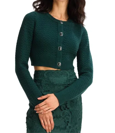 Allison New York Oakley Cardigan In Pine Green