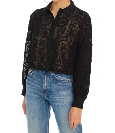 Allison New York Phoebe Shirt In Black In Multi