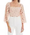 Allison New York Poppy Crop Top In Pink In Pink