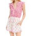 Allison New York Prescott Floral Shorts In Pink In Pink