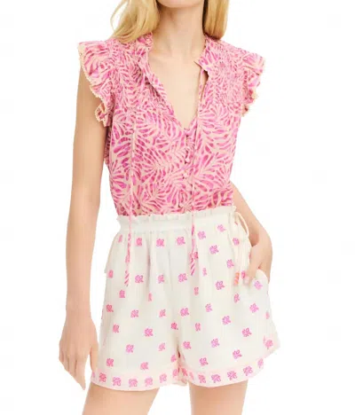 Allison New York Prescott Shorts In Ivory Pink
