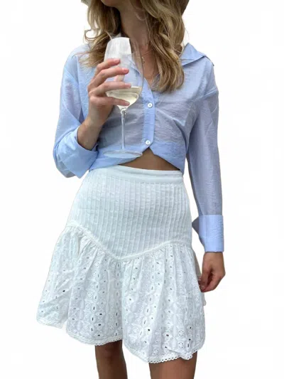 Allison New York Remi Mini Skirt In White