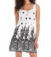 Allison New York Renee Mini Dress In White / Black In Multi