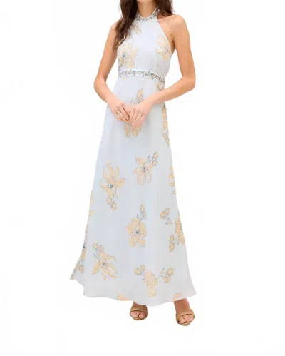 Allison New York Riley Maxi Dress In Pale Blue Floral In Multi