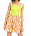 Allison New York Robin Crop Top In Lime In Green
