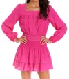 Allison New York Rylie Top In Magenta In Pink
