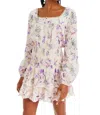 Allison New York Rylie Long Sleeve Top In Water Color Floral In Multi