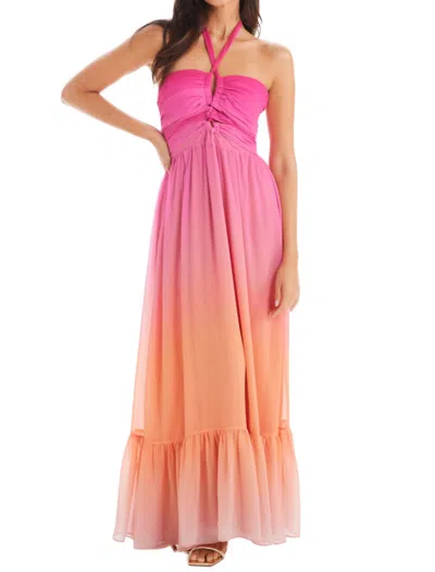 Allison New York Sabine Maxi Dress In Sunset Ombré In Multi