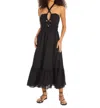 Allison New York Sabine Midi Dress In Black In Black