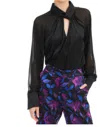 Allison New York Samantha Blouse In Black In Black