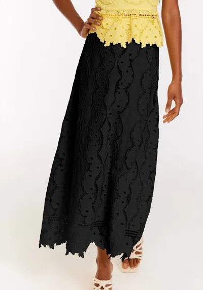 Allison New York Selma Maxi Skirt In Black