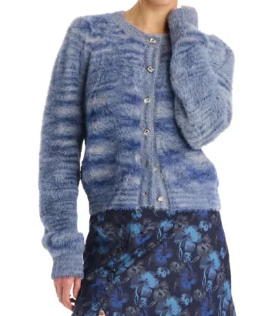 Allison New York Sloan Cardigan In Blue Space Dye In Multi