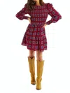 Allison New York Smocked Kaleidoscope Dress In Red