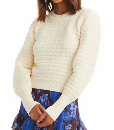 Allison New York Solid Adelle Sweater In Ivory In Multi