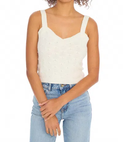 Allison New York Sweetheart Tank Top In White