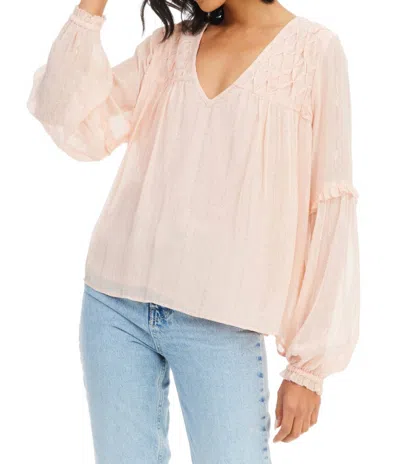 Allison New York Tara V-neck Blouse In Blush In Pink