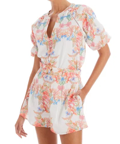Allison New York Tracy Shorts In Floral Arches