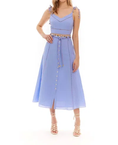 Allison New York Virginia Midi Skirt In Periwinkle