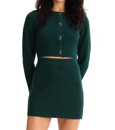 Allison New York Zoya Mini Skirt In Pine Green