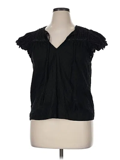 Pre-owned Allison Sleeveless Blouse In Black