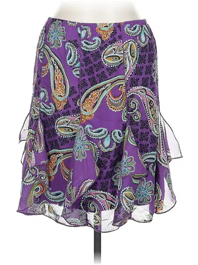 Pre-owned Allison Taylor Casual Skirt In Purple
