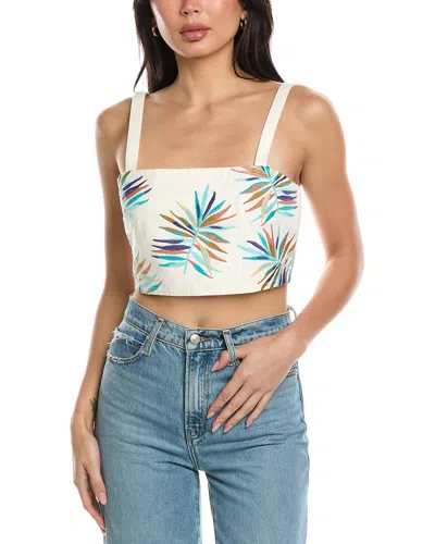 Allison Tyra Crop Top In White