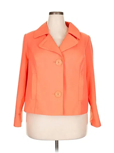 Pre-owned Allison Woods Blazer Jacket In Orange