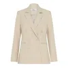 Allora Women's Kensington Double Breasted Blazer Neutrals
